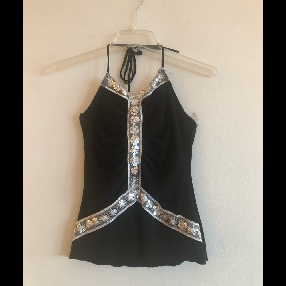 Black Halter Top Like NEW